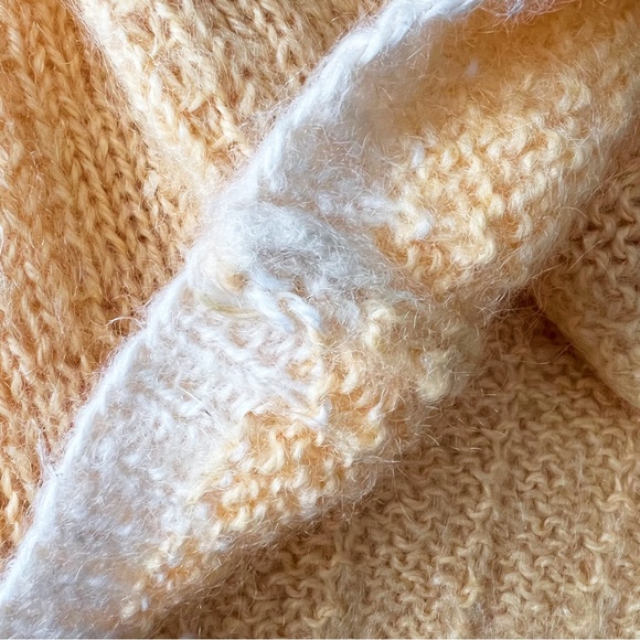 Handknit Fluffy Mohair Turtleneck Sweater | L/XL - Picture 7 of 8